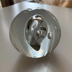 Vintage Gerhard Schechinger Glass Paperweight